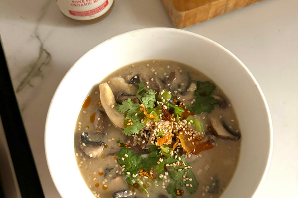 Mushroom Miso Noodle Soup