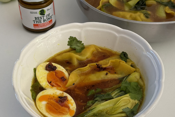Turmeric & Ginger Chicken Dumpling Soup