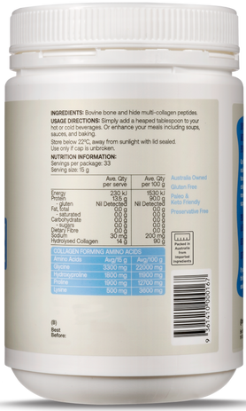 Multi Collagen Peptides 500g