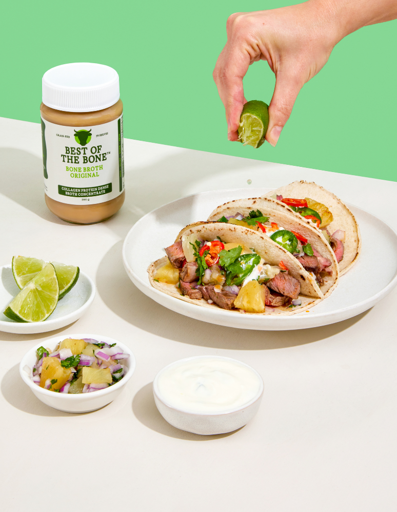 Beef Tacos with Pineapple Salsa